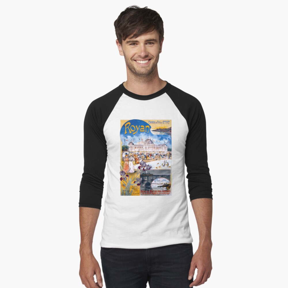Aperçu de l'œuvre T-shirt baseball manches ¾ créée et vendue par Richet.