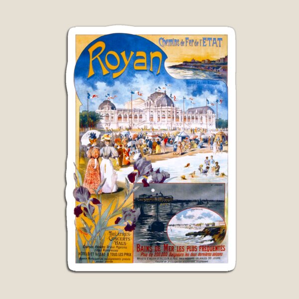Affiche de Royan 1900 Magnet
