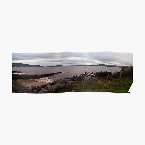 A Cloudy Evening on the Irish Coast Poster