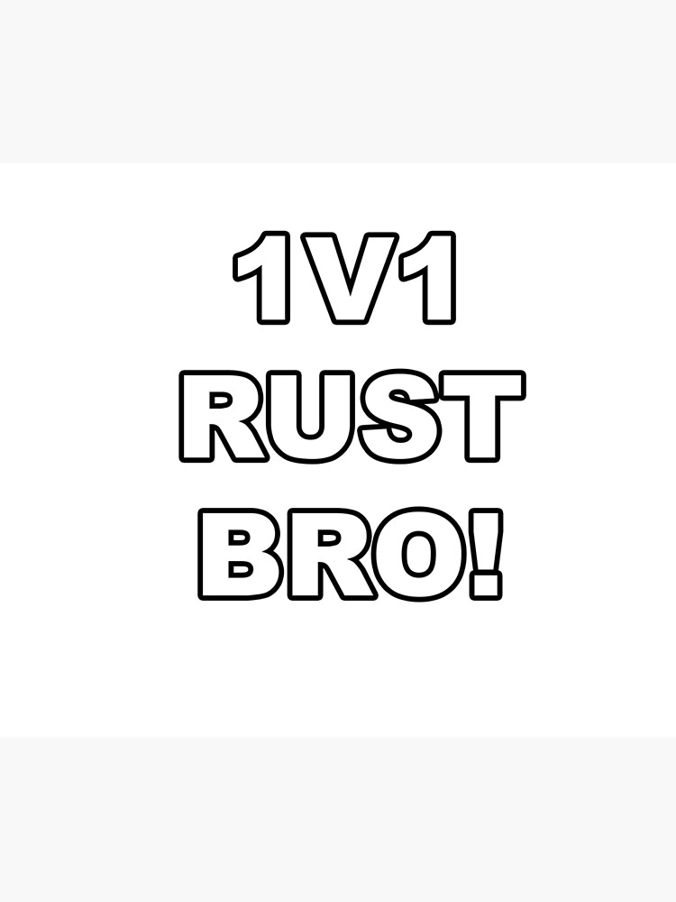 Call Of Duty Rust 1v1 Bro Classic Throwback Duvet Cover By
