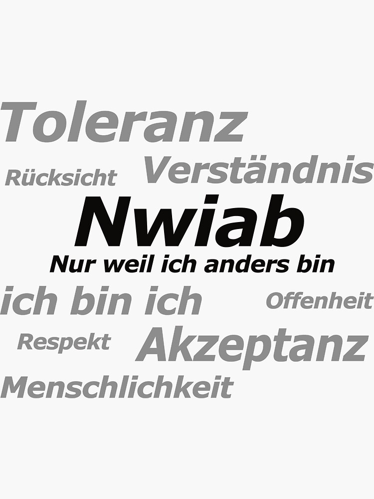 Aufruf für mehr Toleranz von nwiab