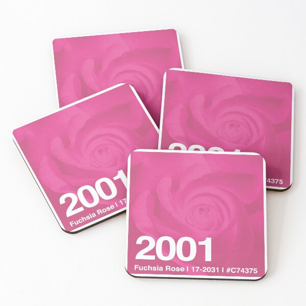 Artikelvorschau, 2001 | Fuchsia Rose | Farbe des Jahres entworfen und verkauft von GroovyRaffRaff.