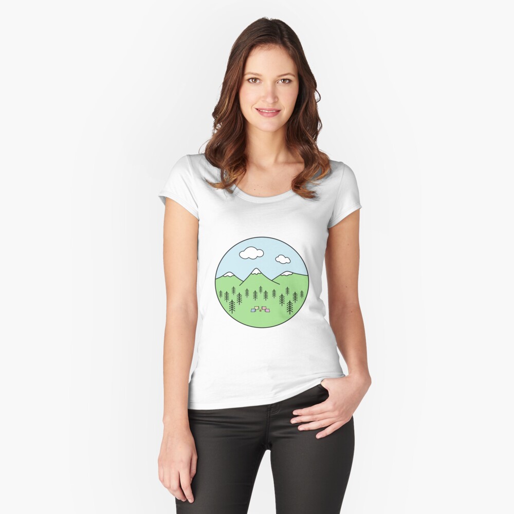 Item preview, Fitted Scoop T-Shirt designed and sold by Pastel-PaletteD.