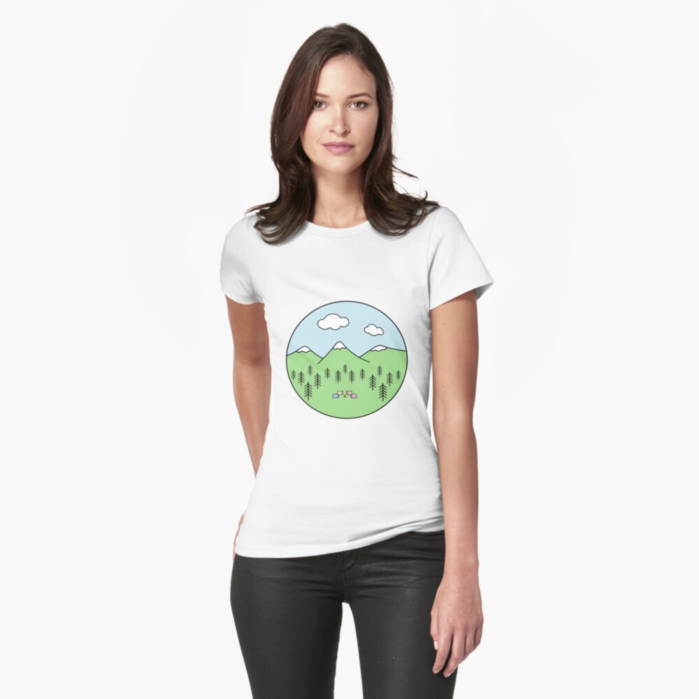 Item preview, Fitted T-Shirt designed and sold by Pastel-PaletteD.
