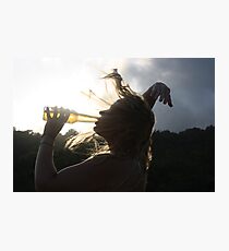Crazy Beer Hair Photographic Print