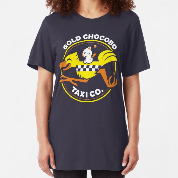 Gold Chocobo Taxi Co Slim Fit T-Shirt