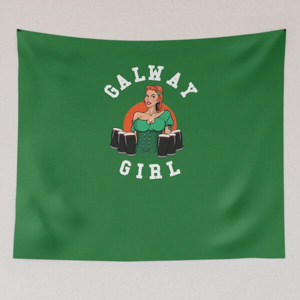 Item preview, Galway girl of pints Cheers boys Irish American Design designed and sold by comhra.