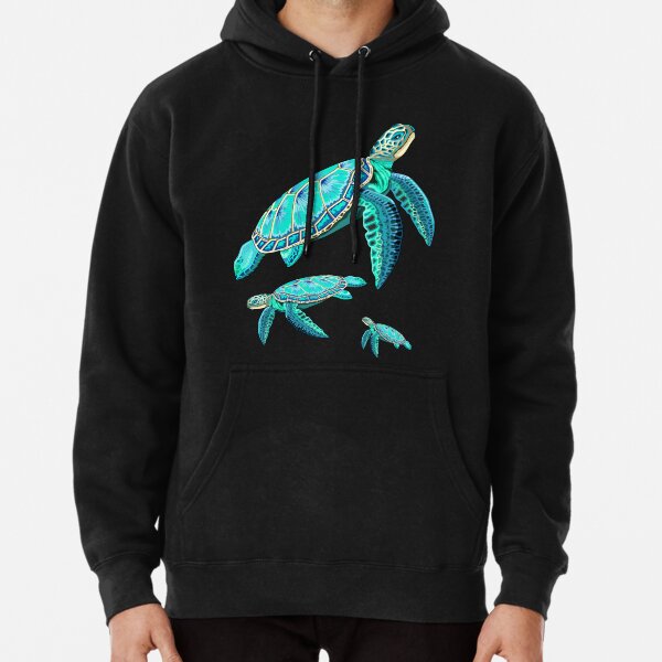 Sea Turtle Turquoise Oceanlife Pullover Hoodie