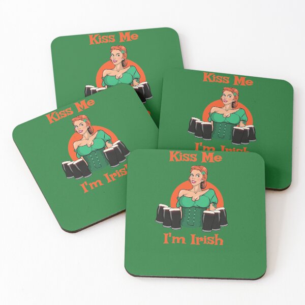 Item preview, Kiss me on Happy Saint Patricks day Irish American Design designed and sold by comhra.