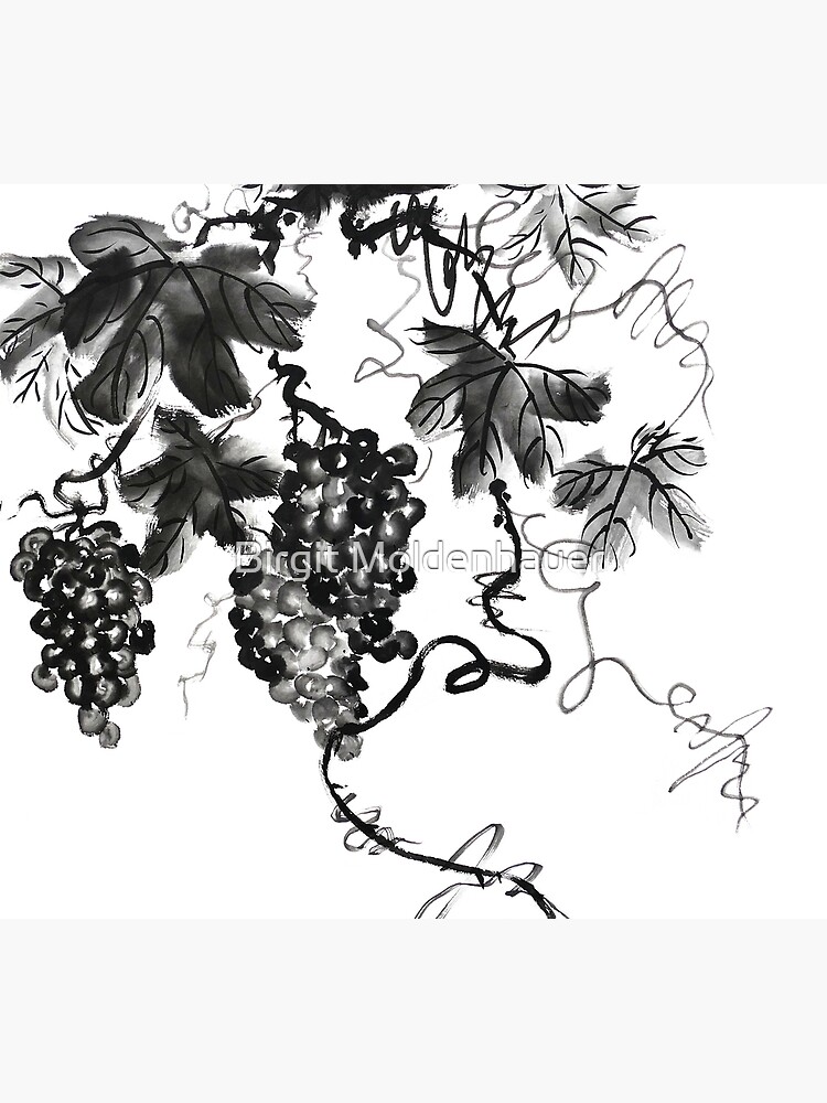 "Chinese Grapes 1" Framed Art Print for Sale by BirgitMo Redbubble