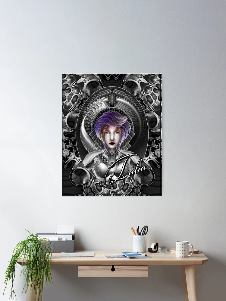 The Beauty Of Trilia MTron GS Portrait SCP Fractal Art Wall Decor Poster Art Print