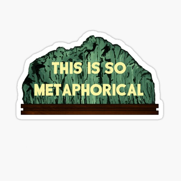 "This is so metaphorical" - Parasite Movie Quote Sticker