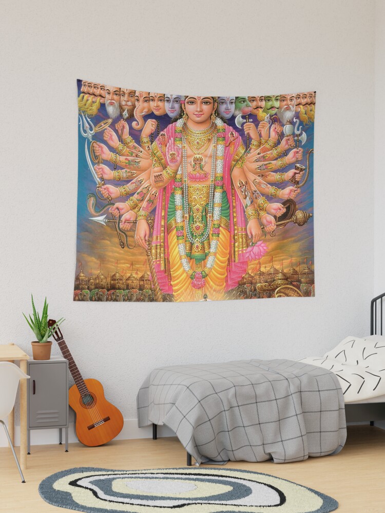 Lord Vishnu Hindu God Tapestry