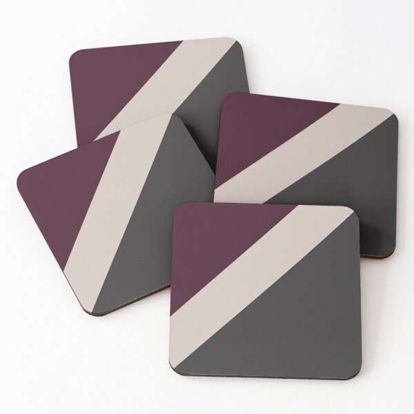 Item preview, Maroon, Beige and Dark Gray Triangles - Geometric  designed and sold by thelustrous.