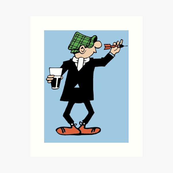 ANDY CAPP DARTS Art Print