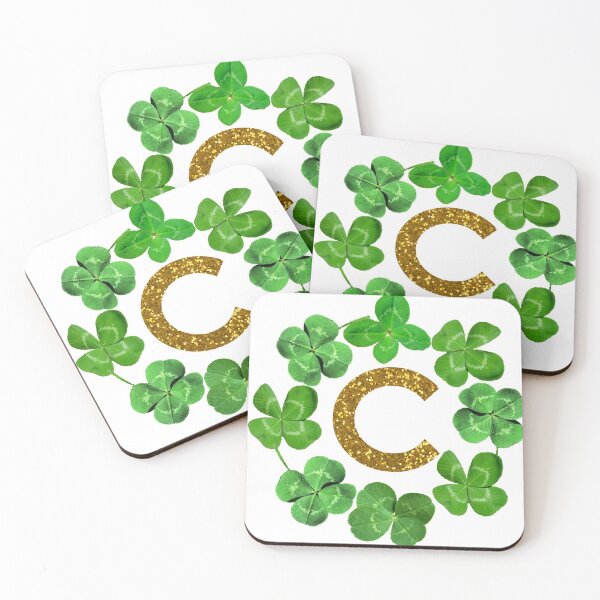 Item preview, Letter C ,lucky clover,st patricks day,shamrock, glitter,four leaf clover,4 leaf clover,st paddy alphabet designed and sold by Pascally.