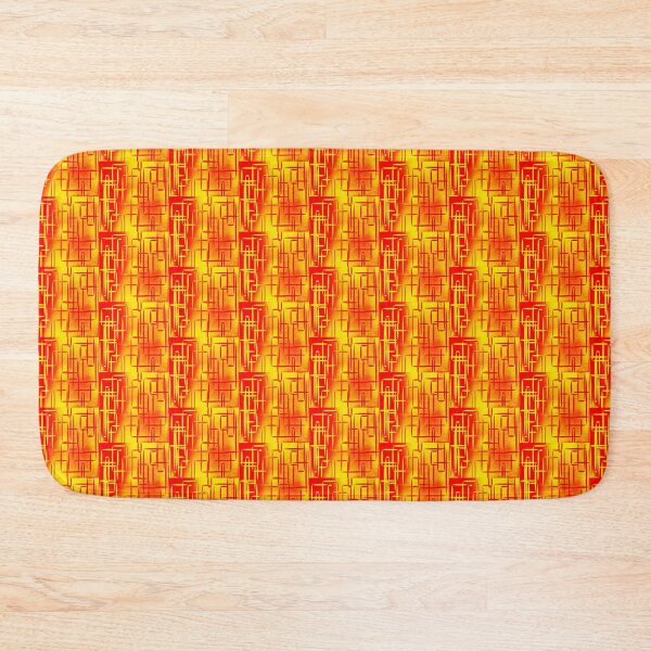 Burning Stars Bath Mat
