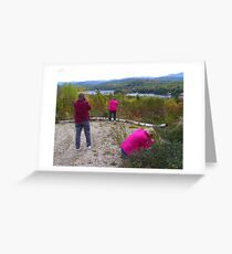 Three Sisters with Cameras Greeting Card