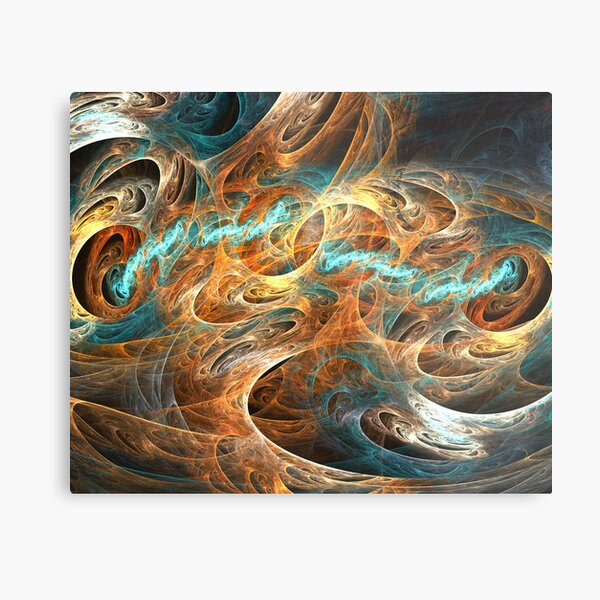 Worm Hole Metal Print