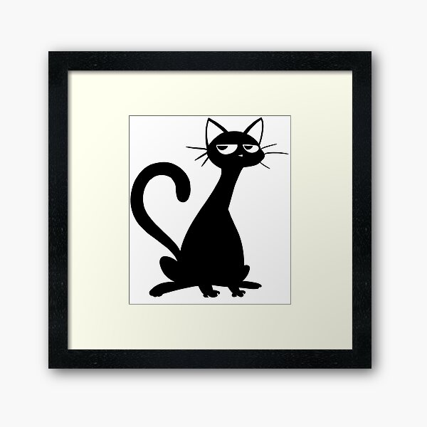 My Dumb Cat Jim Framed Art Print