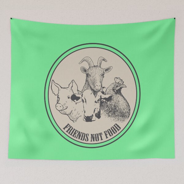 Item preview, Amigos sin comida, amigos sin comida, vegetarianos designed and sold by tarek25.