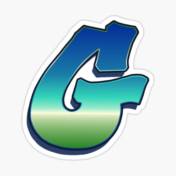 Letter G - Caribbean Sticker