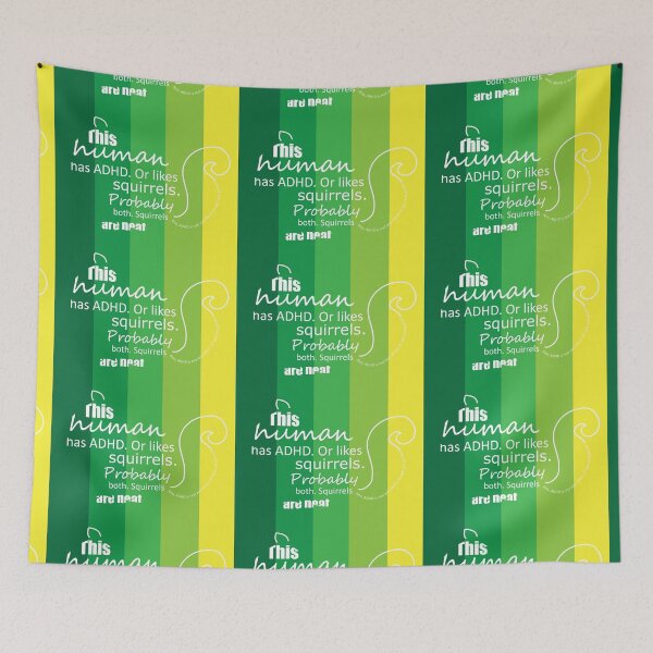 Item preview, ADHD Squirrel (colorful text art)  designed and sold by Amanda1775.