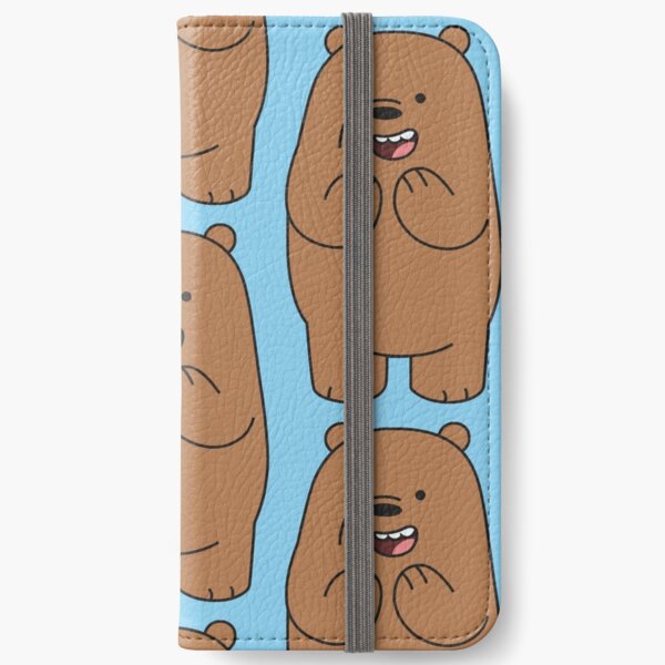 Oso pardo Fundas tarjetero para iPhone