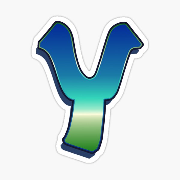 Letter Y - Caribbean Sticker