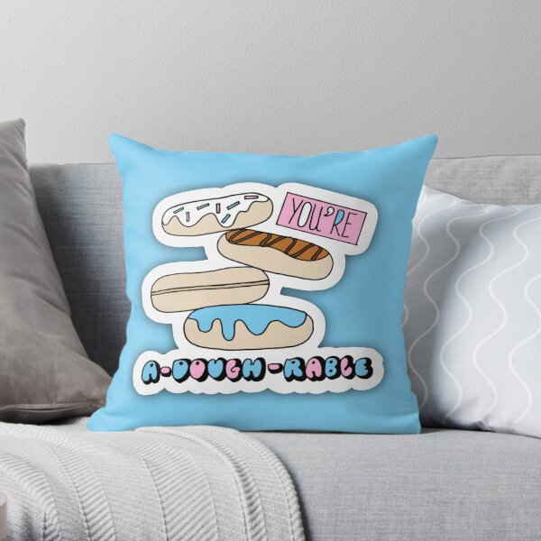 You're A-Dough-Rable - Lots of Donuts Throw Pillow
