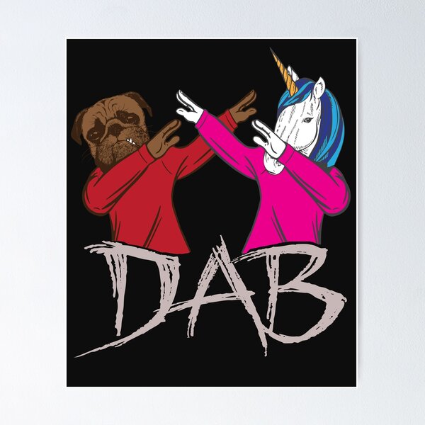 Item preview, DAB dog with unicorn designed and sold by tarek25.