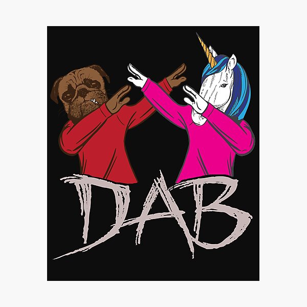 Item preview, DAB dog with unicorn designed and sold by tarek25.