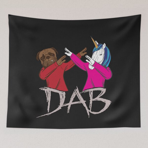 Item preview, DAB dog with unicorn designed and sold by tarek25.