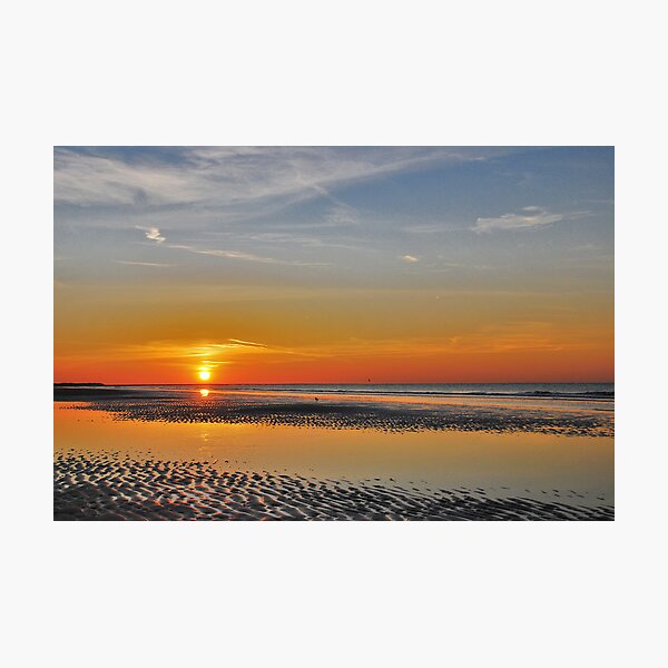 A summer sunset in October Photographic Print