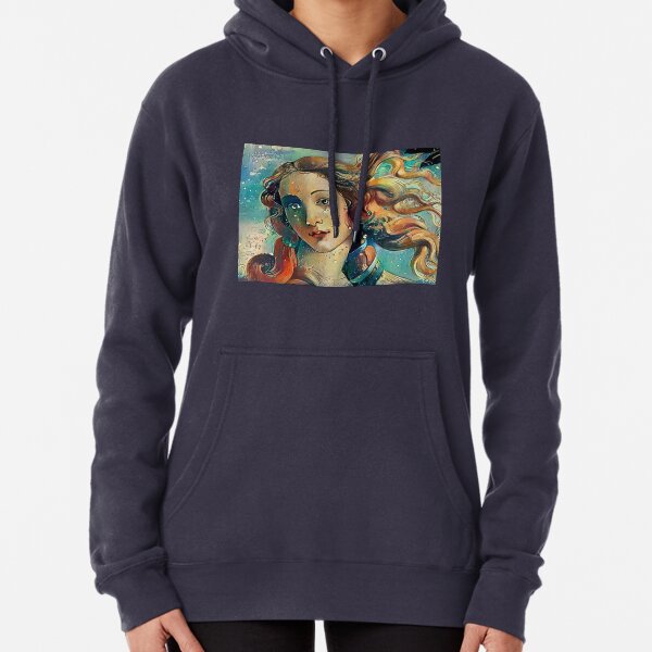 The Birth of Venus (Botticelli) Makeover Pullover Hoodie
