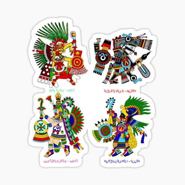 Item preview, Aztec cardinal gods designed and sold by Marvin76.