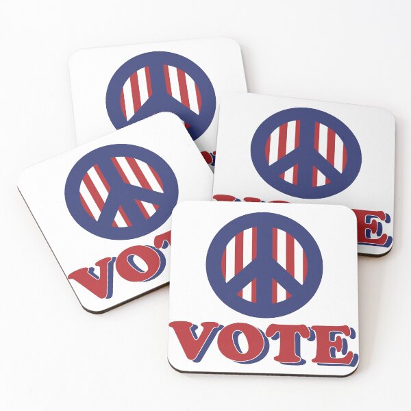 Item preview, VOTE - With Peace Sign in Color designed and sold by Your Paradigm Design.
