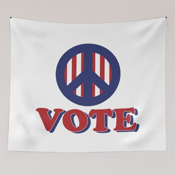 Item preview, VOTE - With Peace Sign in Color designed and sold by Your Paradigm Design.
