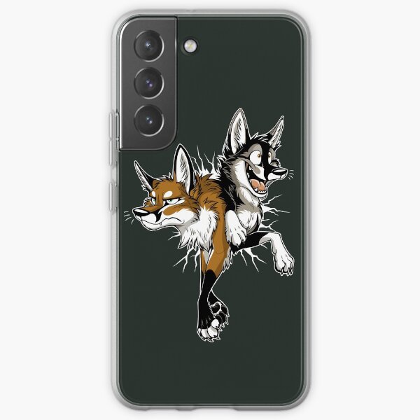 STUCK Foxes (white cracks) Samsung Galaxy Soft Case