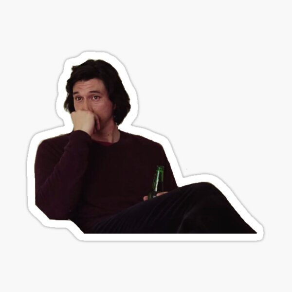 Pensive Adam Sticker