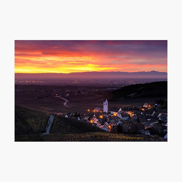 Katzenthal at sunrise Photographic Print