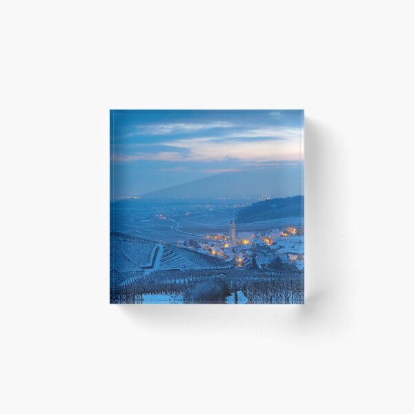 Katzenthal village in winter Acrylic Block