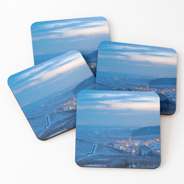 Katzenthal village in winter Coasters (Set of 4)