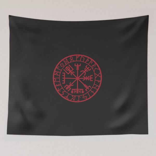 Item preview, Vegvisir - Protection and Guidance Stave with Runes  designed and sold by 247Creations.