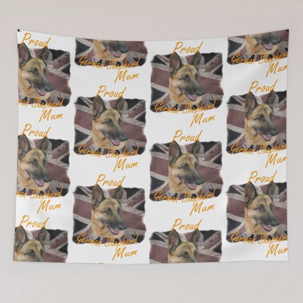 Item preview, Proud German Shepherd Mum - British Flag   designed and sold by SadSacDesigns.