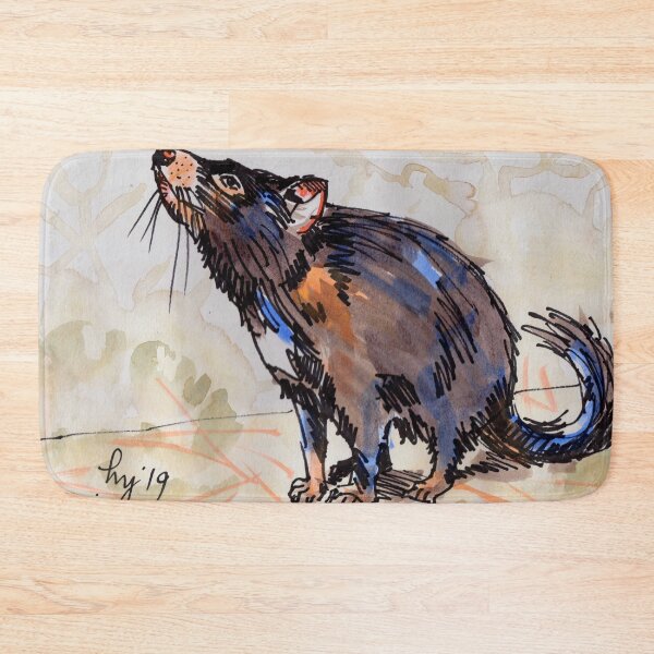 Item preview, Tasmanian Devil animal watercolor painting line and wash illustratio designed and sold by MikeJory.