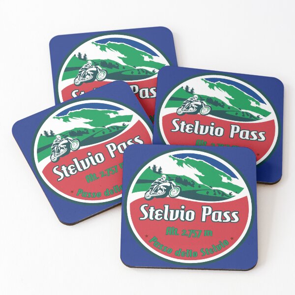 Item preview, Stelvio Pass Design - Italian Flag Colors designed and sold by ROADTROOPER.