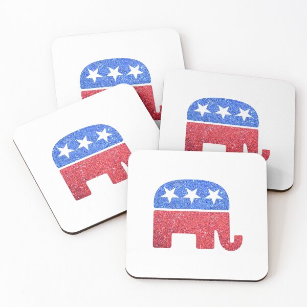Item preview, Glitter Republican Elephant designed and sold by Amymarado.