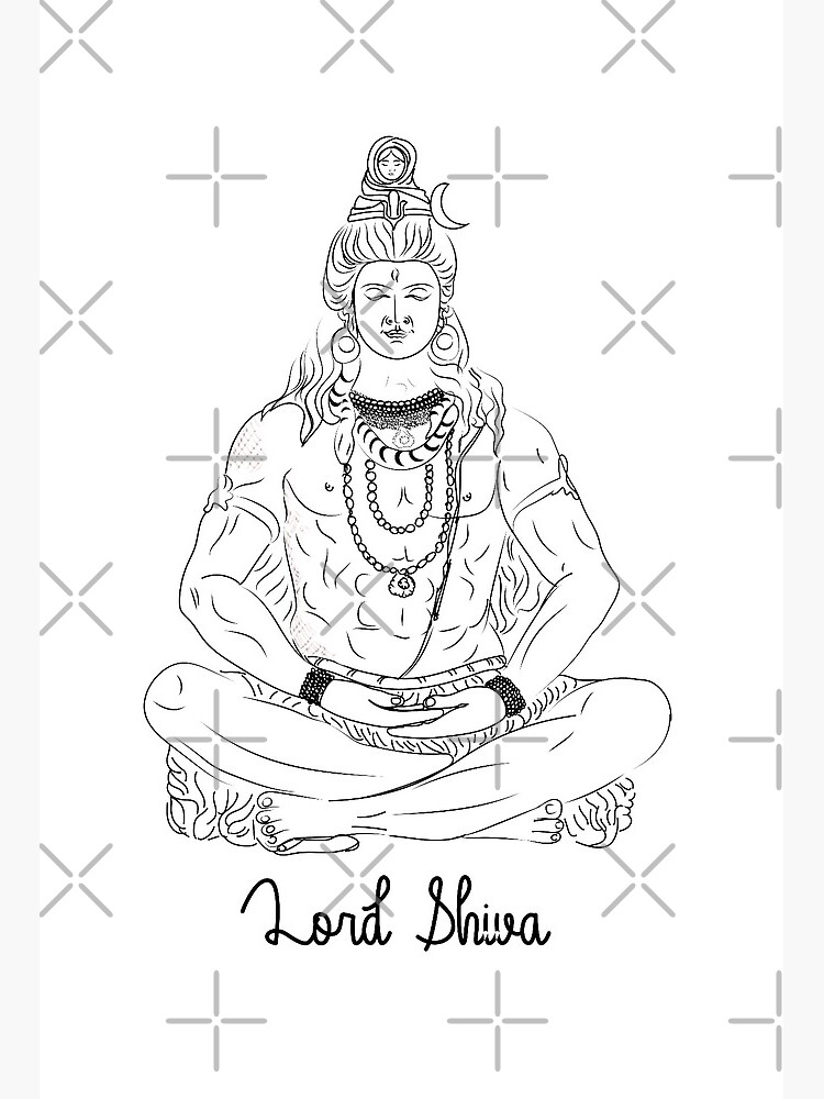 Lord Shiva - The destroyer of evil and the transformer Drawing by Shivkumar  Menon | Saatchi Art