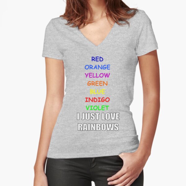 red green blue yellow' Women's V-Neck T-Shirt